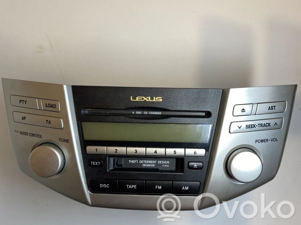Lexus RX 330 - 350 - 400H Panel / Radioodtwarzacz CD/DVD/GPS 