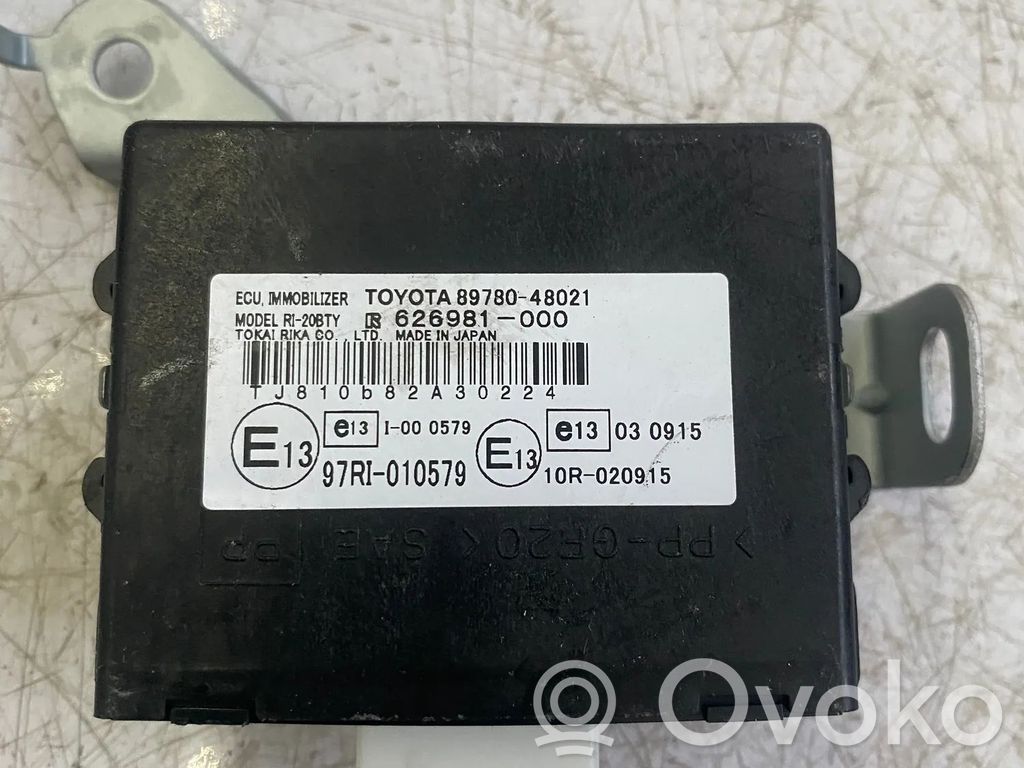 Lexus RX 330 - 350 - 400H Immobilizer control unit/module 