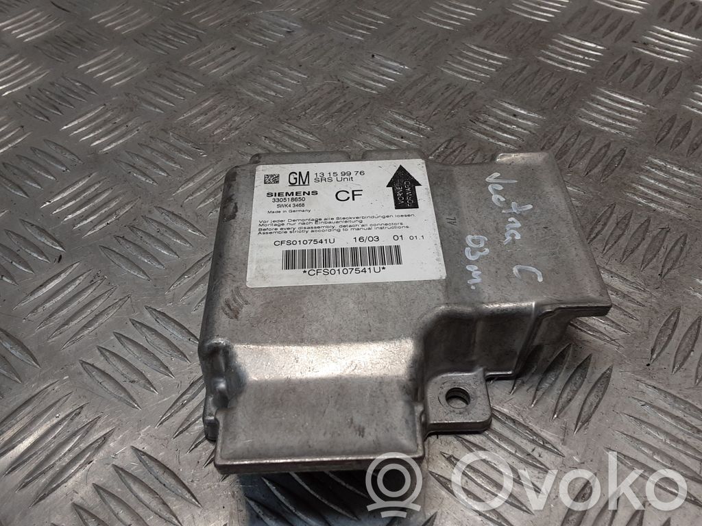 Opel Vectra C Airbag control unit/module 