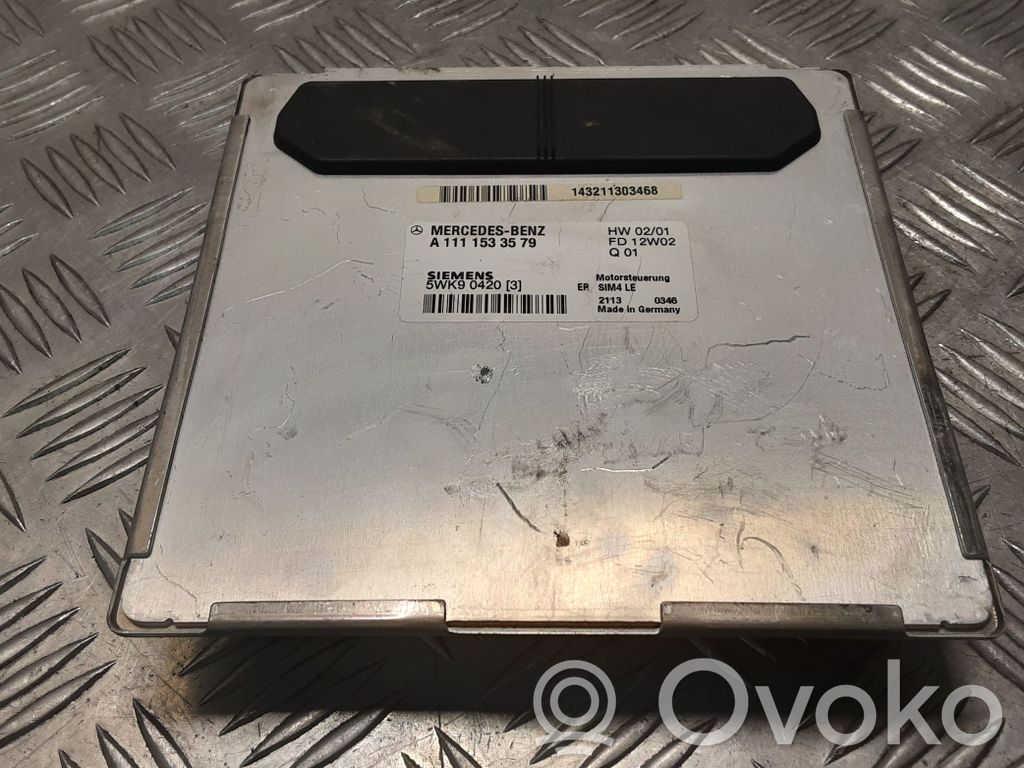 Mercedes-Benz C W203 Sterownik / Moduł ECU 