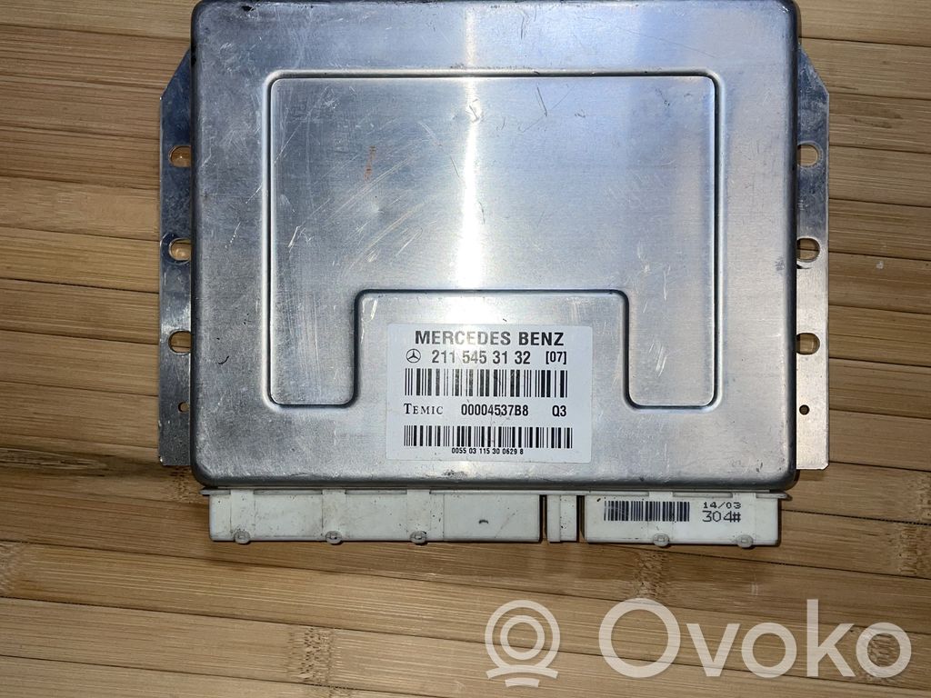 Module de commande suspension   A2115453132,A2115453132,00004537B8