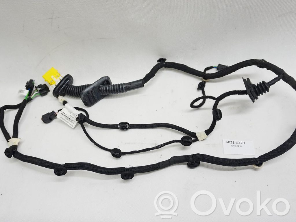 Citroen C4 III e-C4 Cableado de puerta trasera 