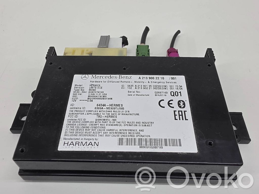Mercedes-Benz C W205 Bluetooth control unit module 