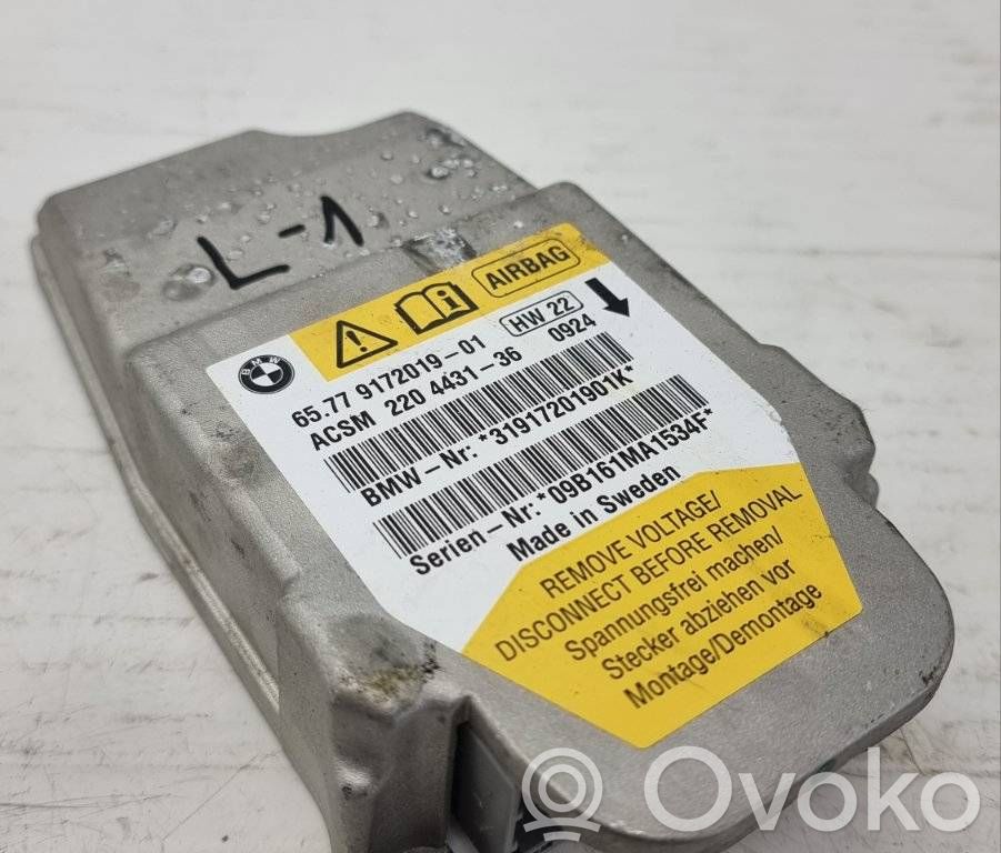BMW 5 E60 E61 Unidad de control/módulo del Airbag 