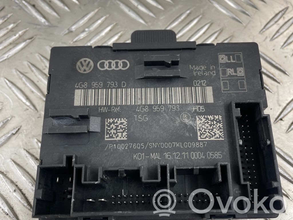 Audi A6 S6 C7 4G Unité de commande module de porte 