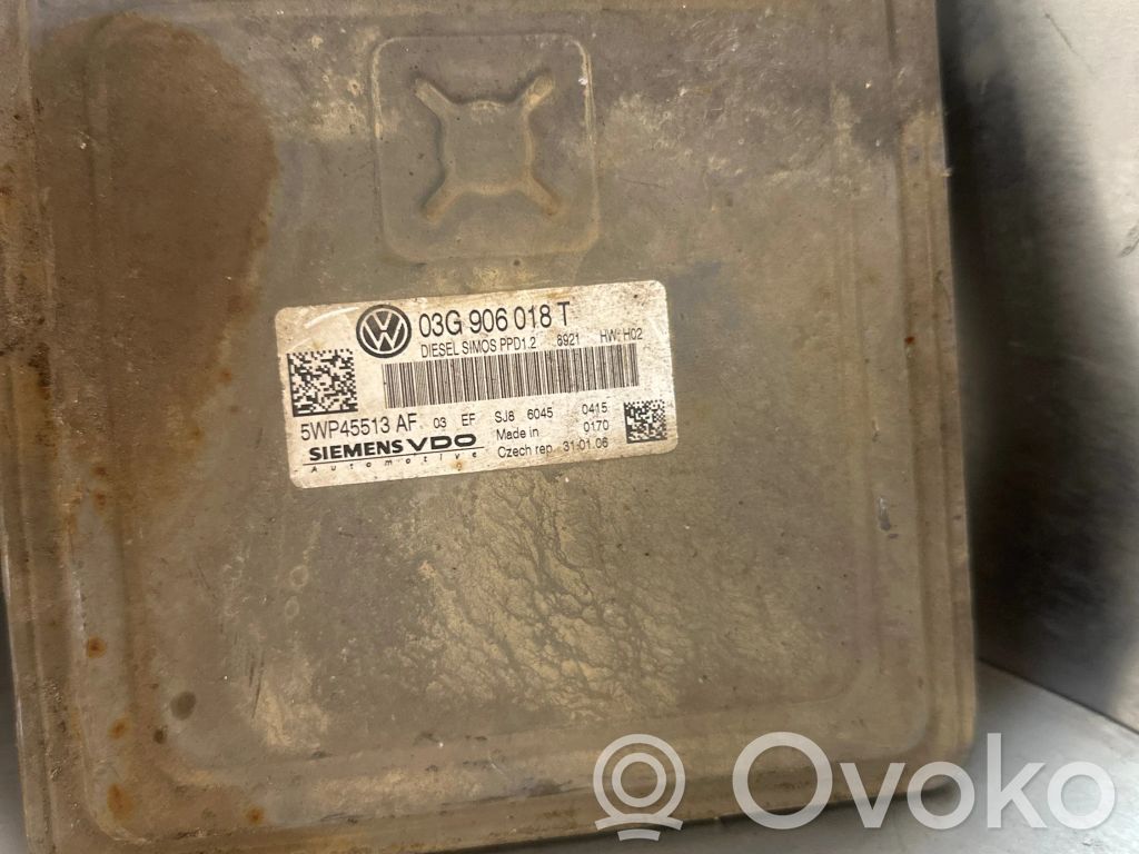Engine control unit/module   03G906018T,5WP45513AF