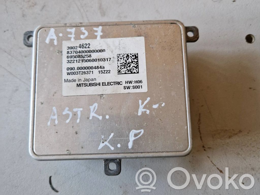 Opel Astra K Module de ballast de phare Xenon 