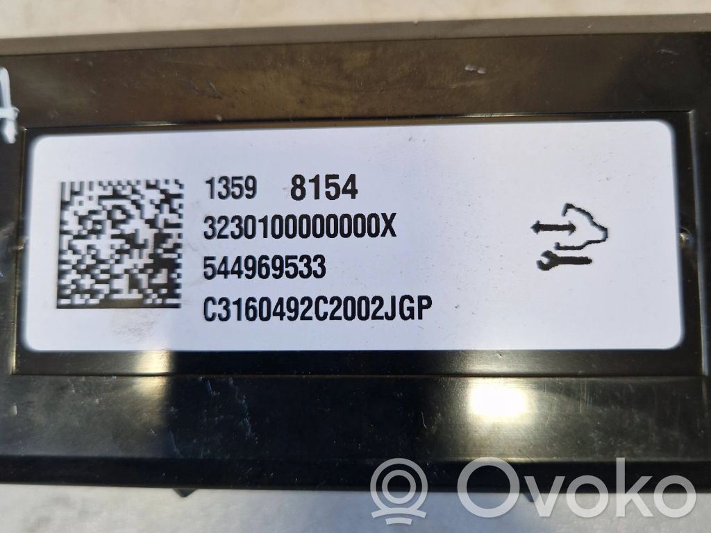 Opel Astra K Air conditioning/heating control unit 