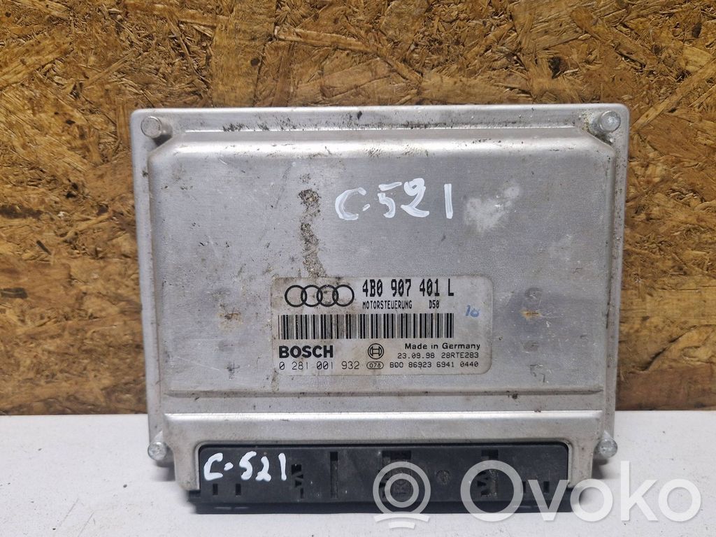 Engine control unit/module   4B0907401L,0281001932,28RTE283