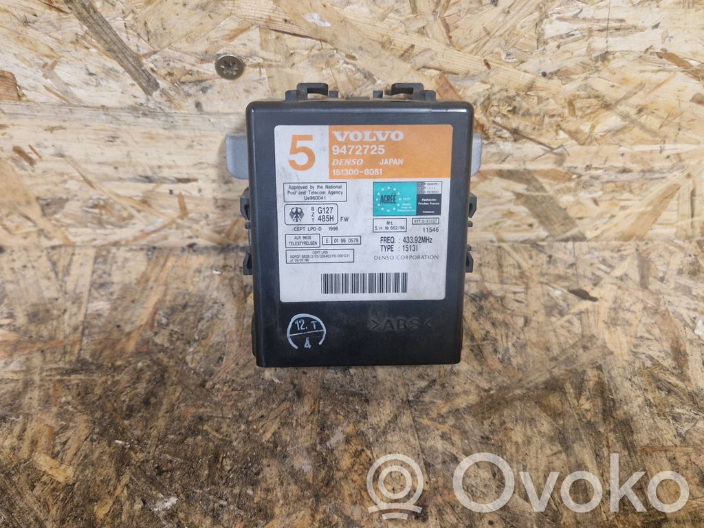 Volvo S70  V70  V70 XC Unité de commande dispositif d'immobilisation 
