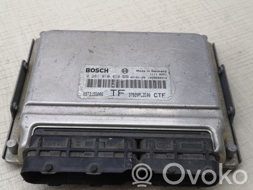 Honda Civic Unidad de control/módulo del motor 