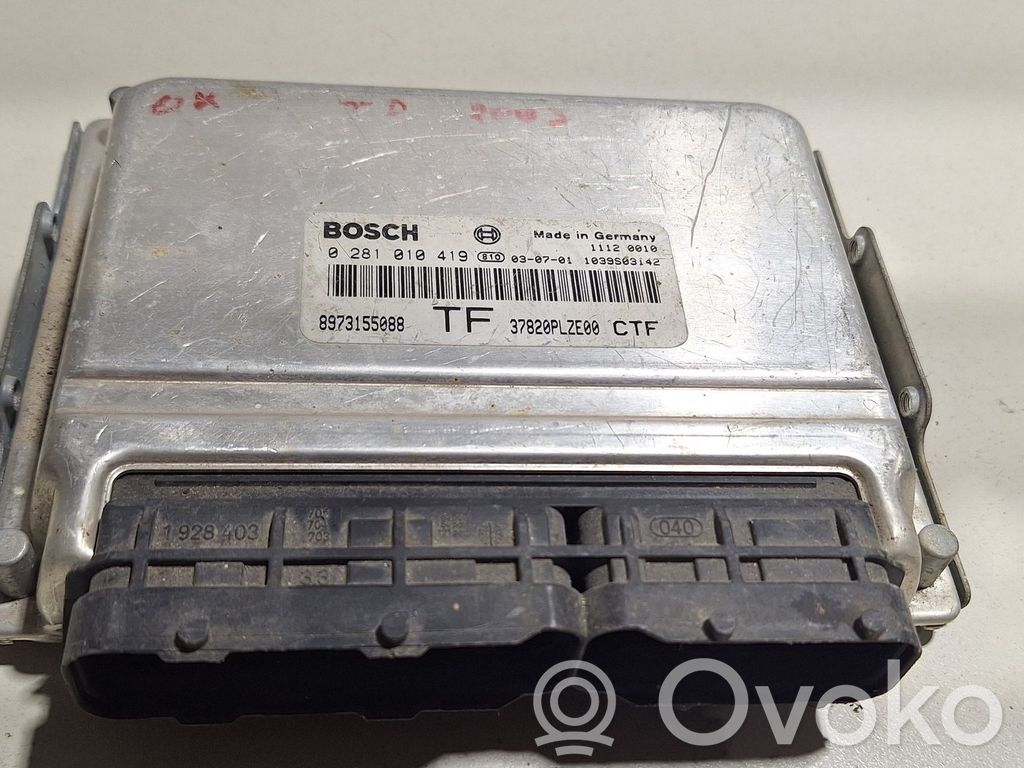 Honda Civic Unidad de control/módulo del motor 