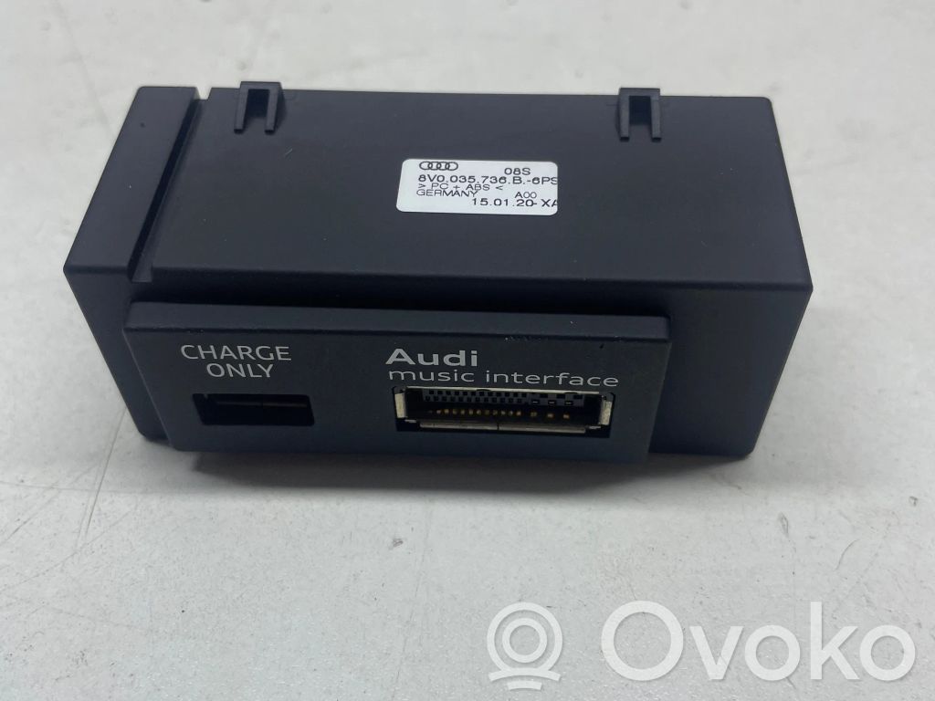 Enchufe conector USB   8V0035736B