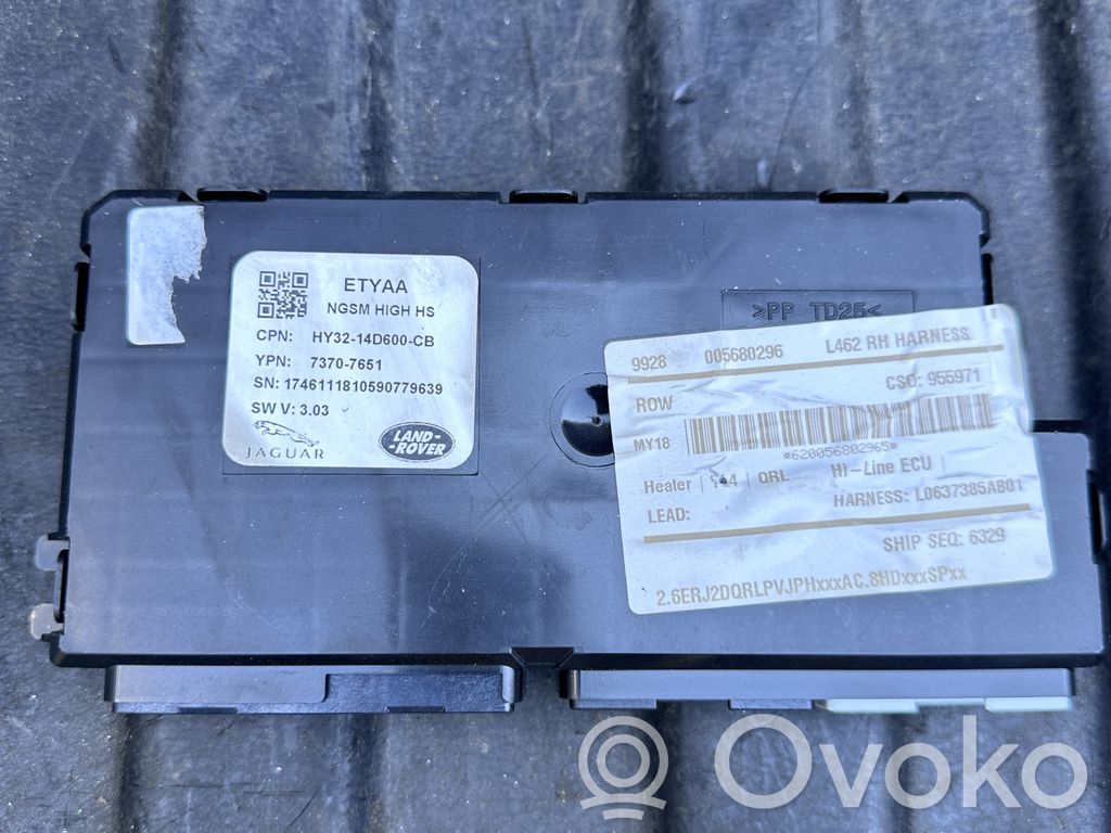 Land Rover Discovery 5 Module de commande de siège 