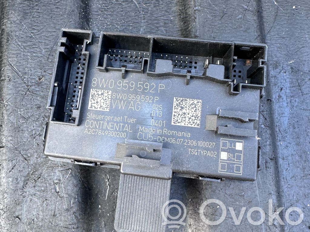 Audi A4 S4 B9 8W Oven ohjainlaite/moduuli 