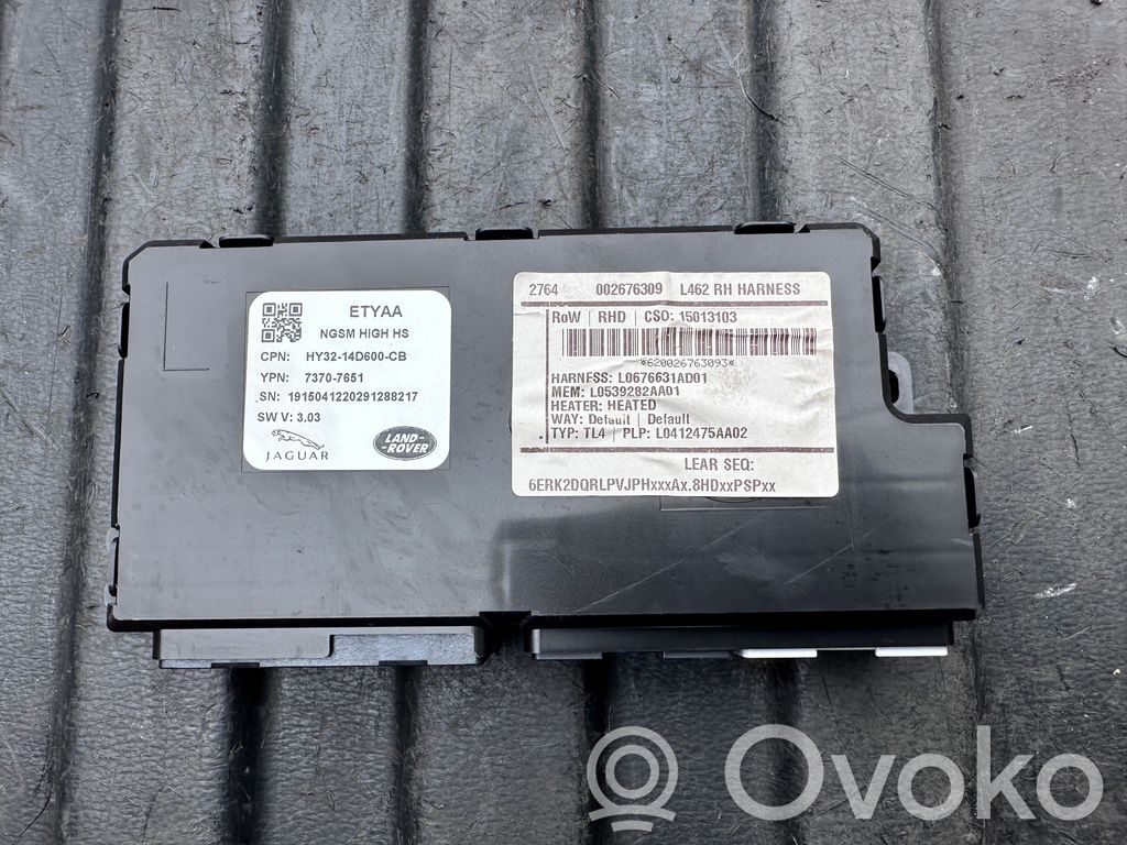 Land Rover Discovery 5 Module de commande de siège 