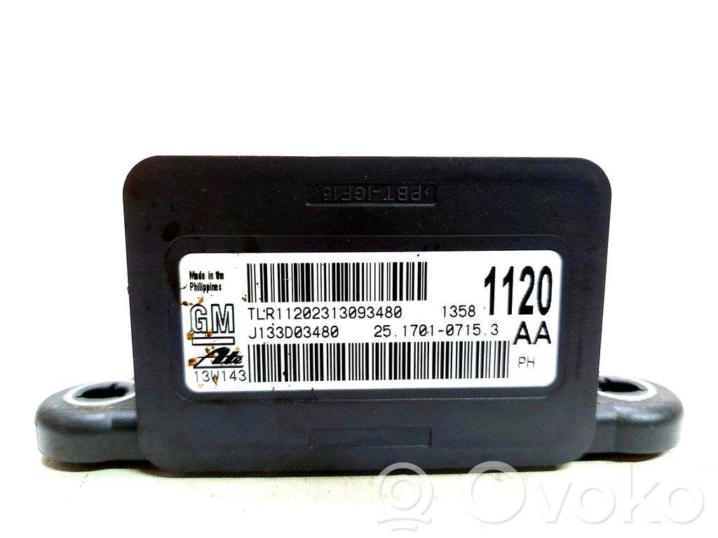 Opel Zafira C ESP acceleration yaw rate sensor 