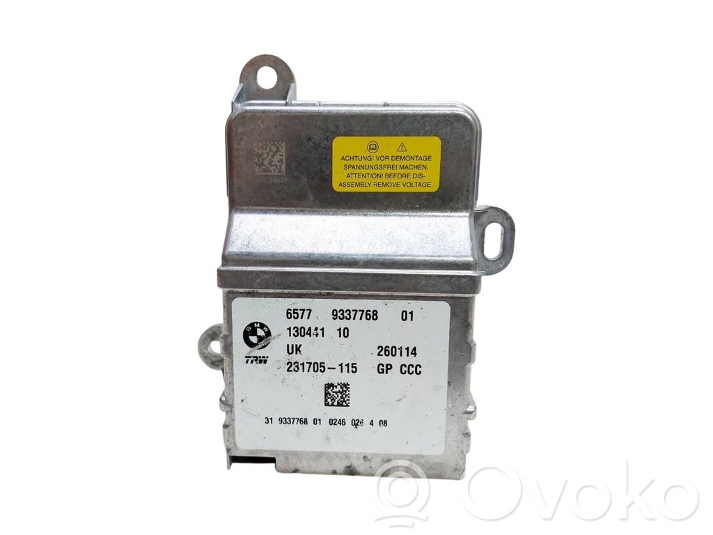 Airbag control unit/module   9337768,6577933776801,13044110