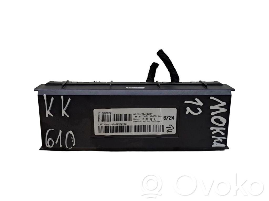 Opel Mokka Climate control unit 