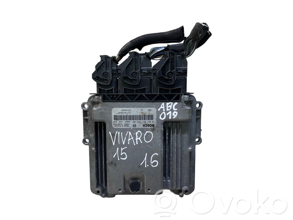 Opel Vivaro Engine control unit/module 