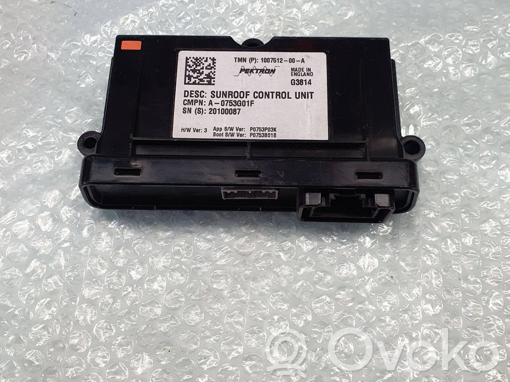 Tesla Model S Sunroof control unit/module 