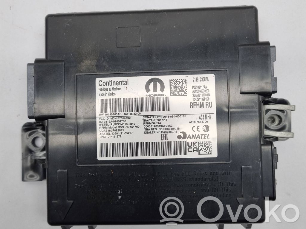 Chrysler Pacifica Other control units/modules 