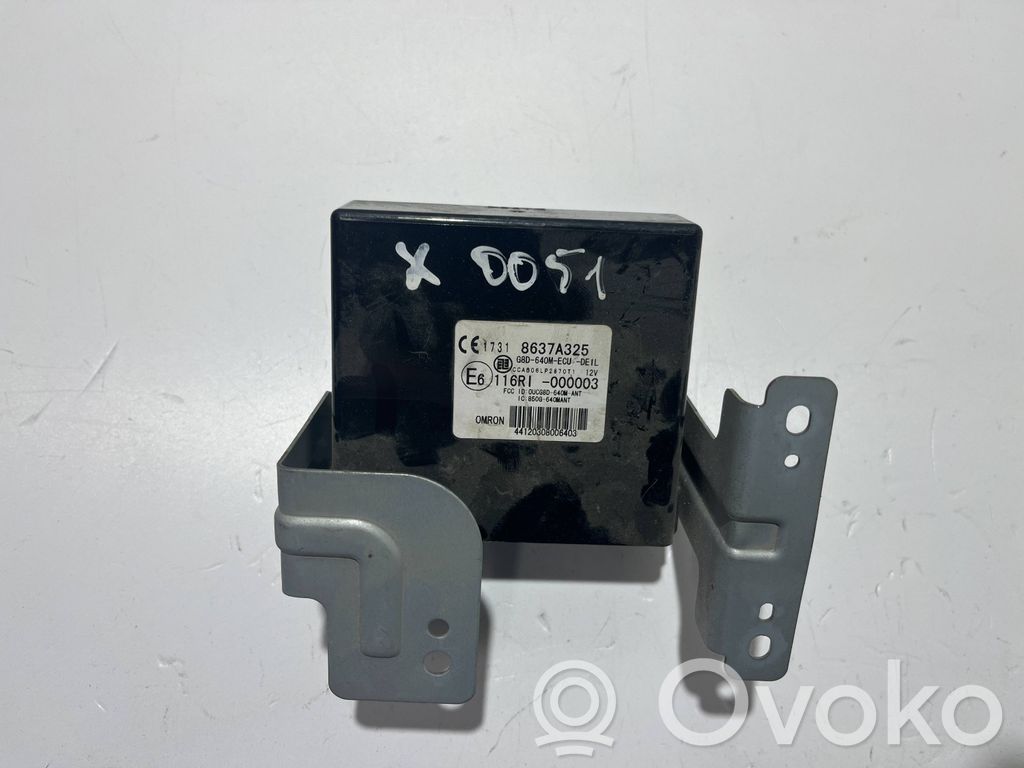 Unidad de control/módulo inmovilizadora   8637A325,116RI000003