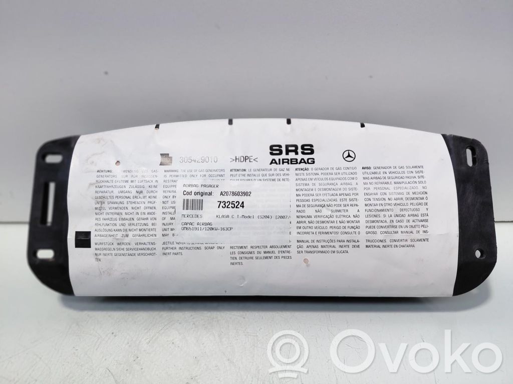 Mercedes-Benz C W204 Airbag de volant 