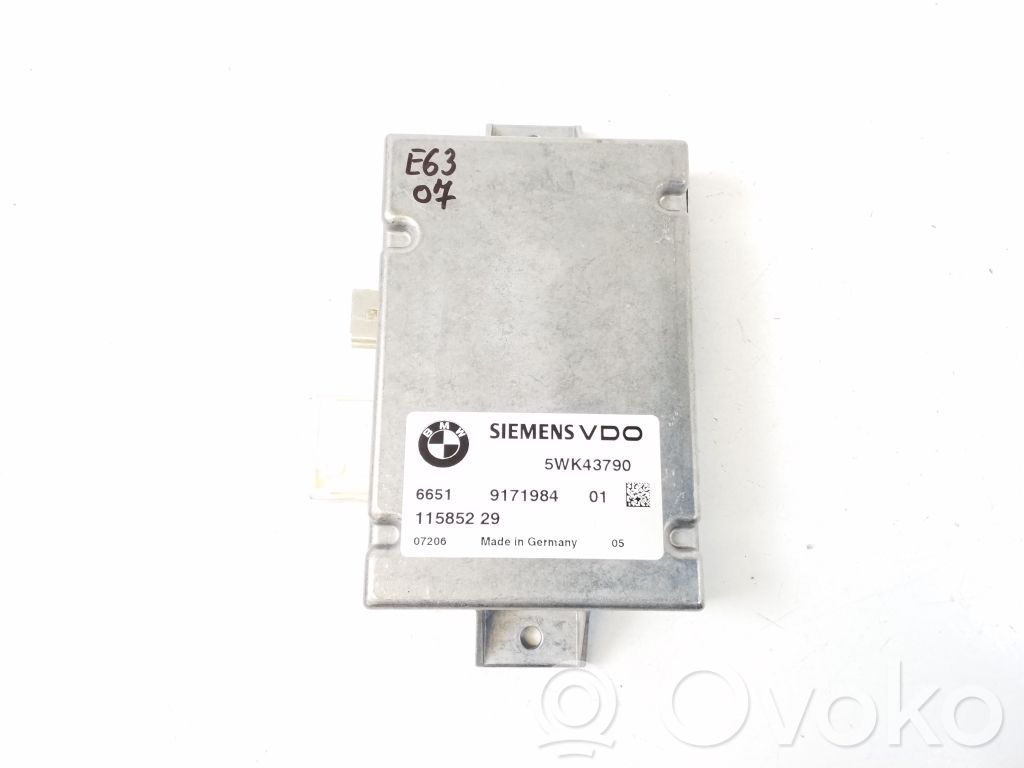 BMW 6 E63 E64 Other control units/modules 