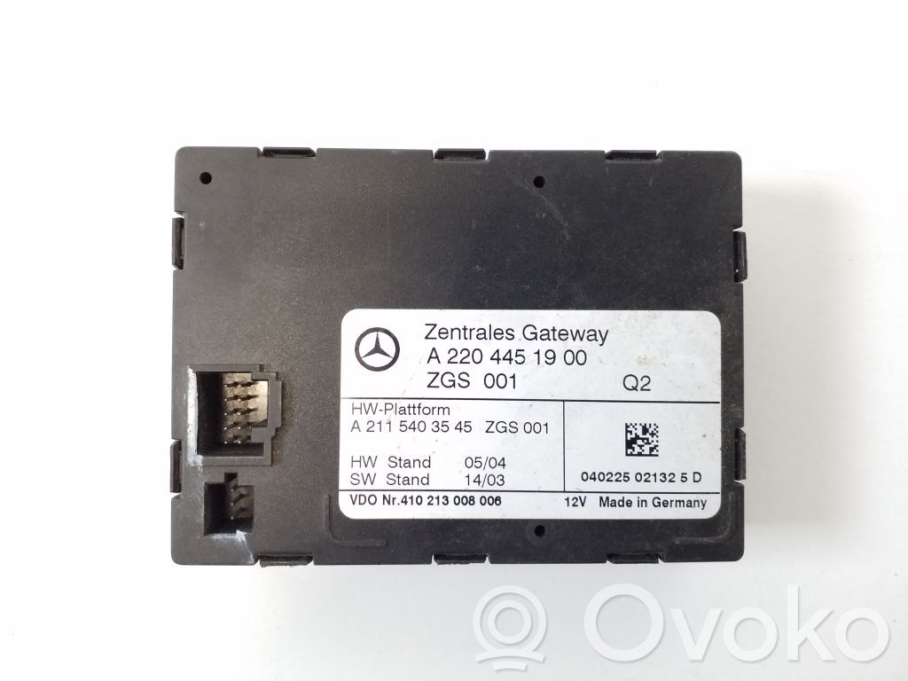 Módulo de control Gateway   A2204451900