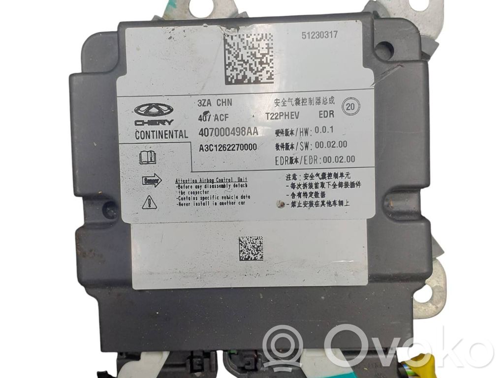 Airbag control unit/module   407000498AA,A3C1262270000,51230317