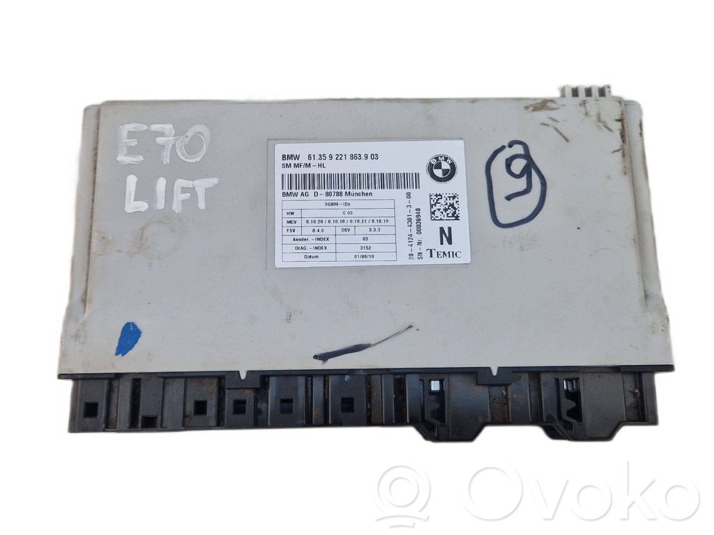 Unidad de control del asiento   9221863