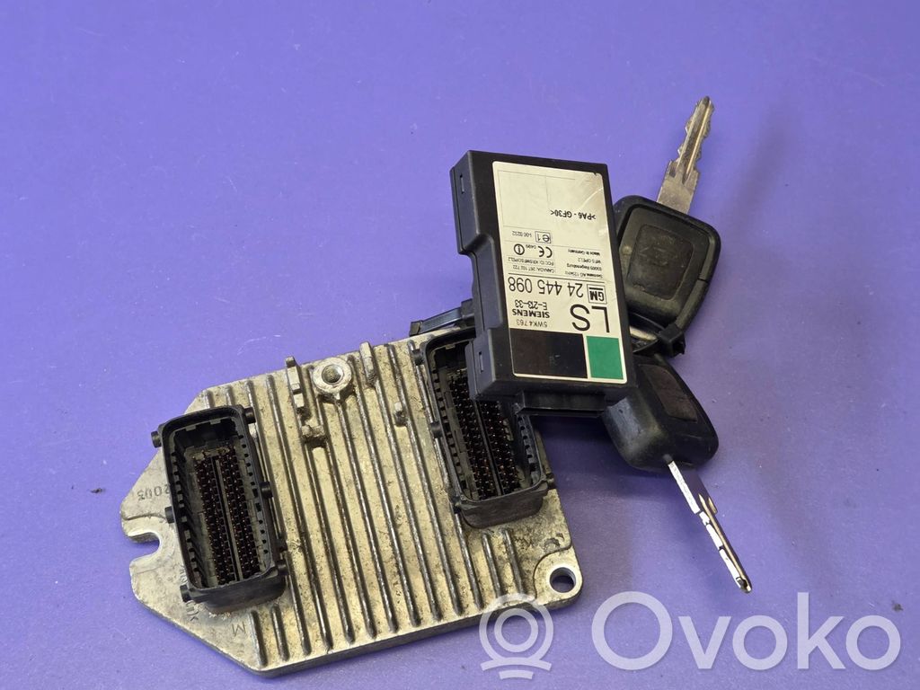 Opel Astra G Engine ECU kit and lock set 