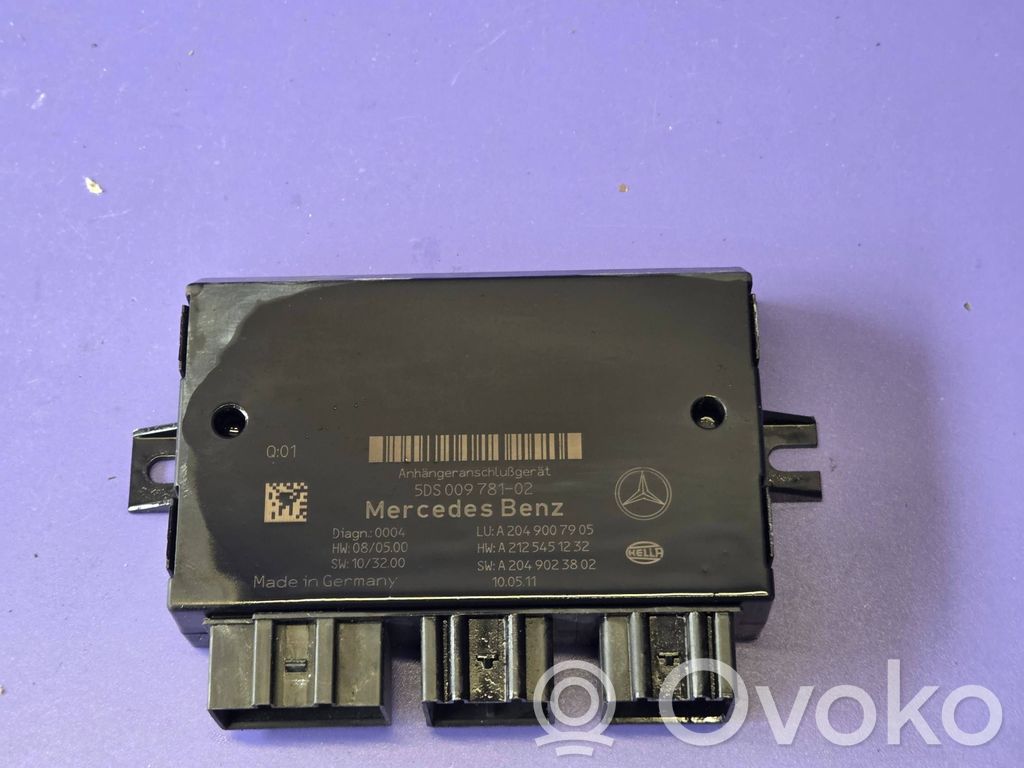 Mercedes-Benz C W204 Sterownik / Moduł haka holowniczego 
