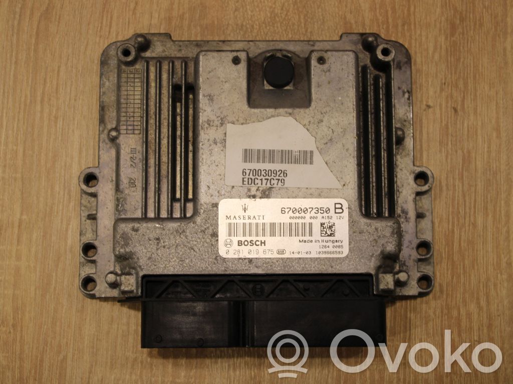 Maserati Ghibli Engine control unit/module 