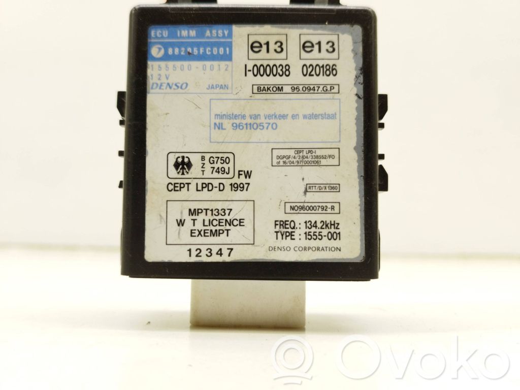 Subaru Forester SF Komputer / Sterownik ECU i komplet kluczy 