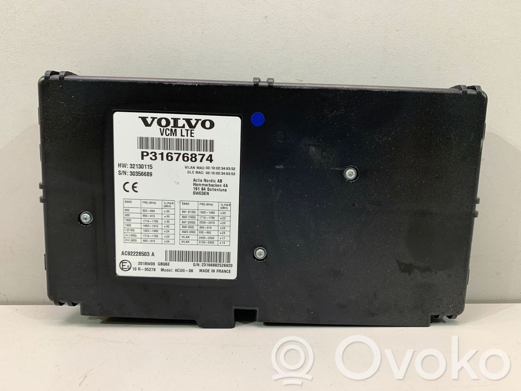 Volvo XC90 Telefono valdymo blokas 