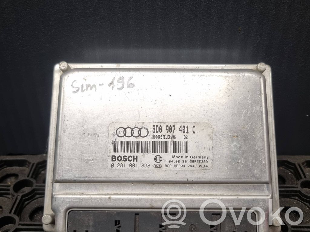 Audi A4 S4 B5 8D Engine control unit/module 