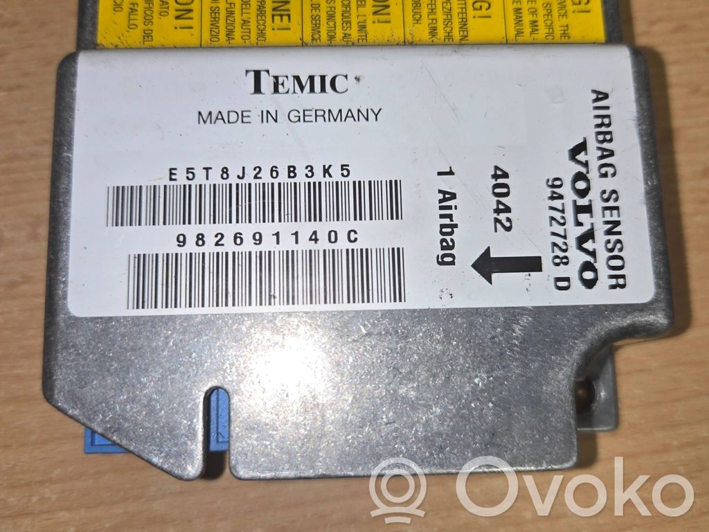 Volvo S70  V70  V70 XC Airbag control unit/module 