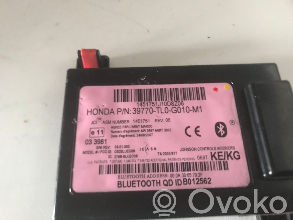 Honda Accord Tālruņa vadības bloks 