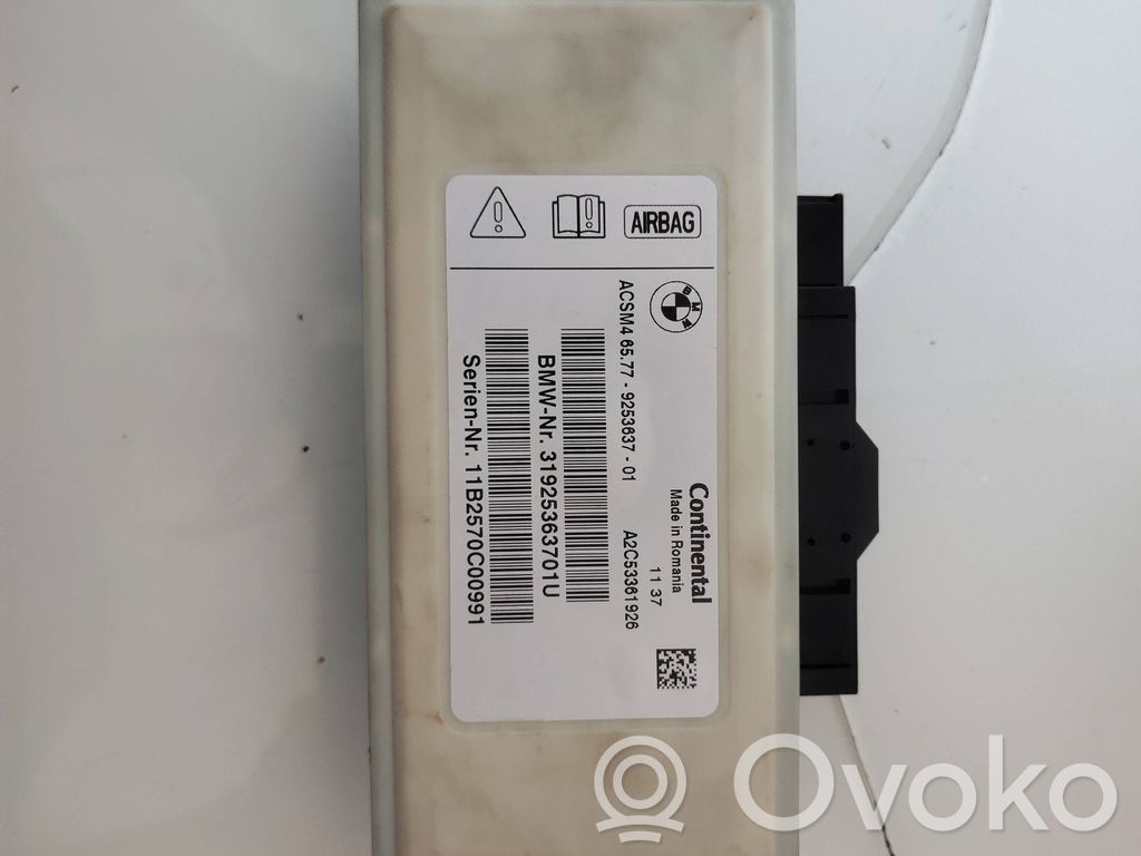 BMW 5 F10 F11 Unitate/modul de comandă airbaguri 