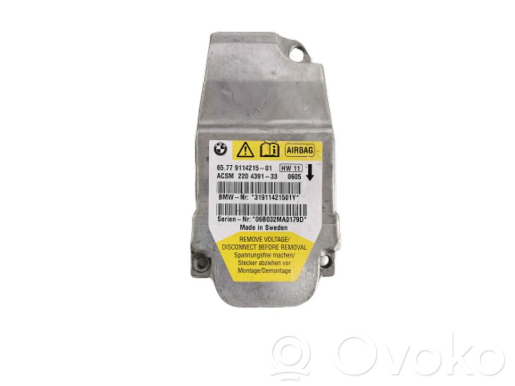 Module de contrôle airbag   6577911421501,06B032MA0179D,220439133,31911421501Y