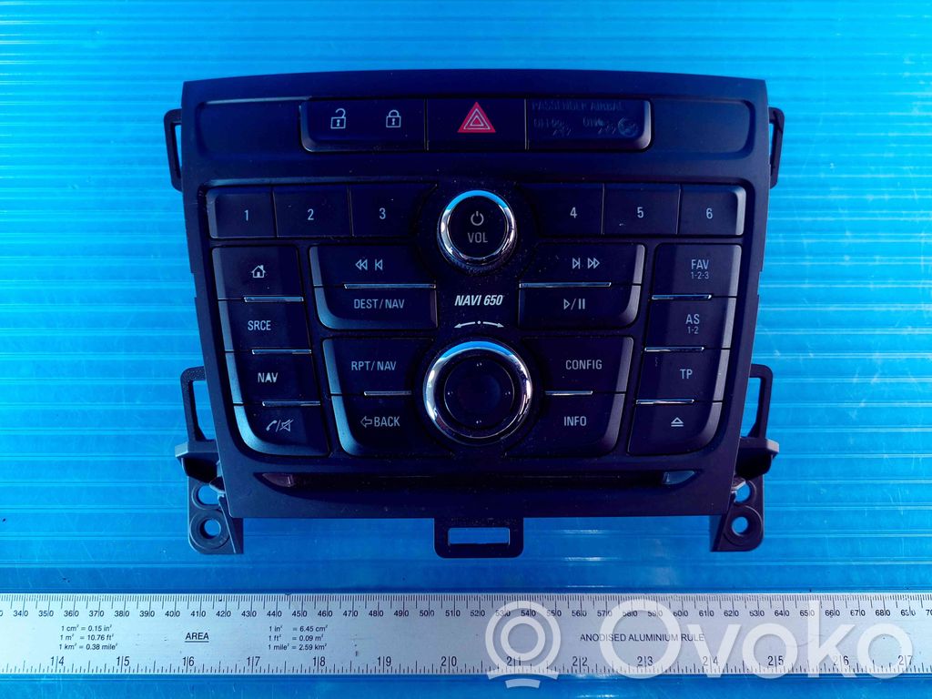 Opel Zafira C Head unit multimedia control 