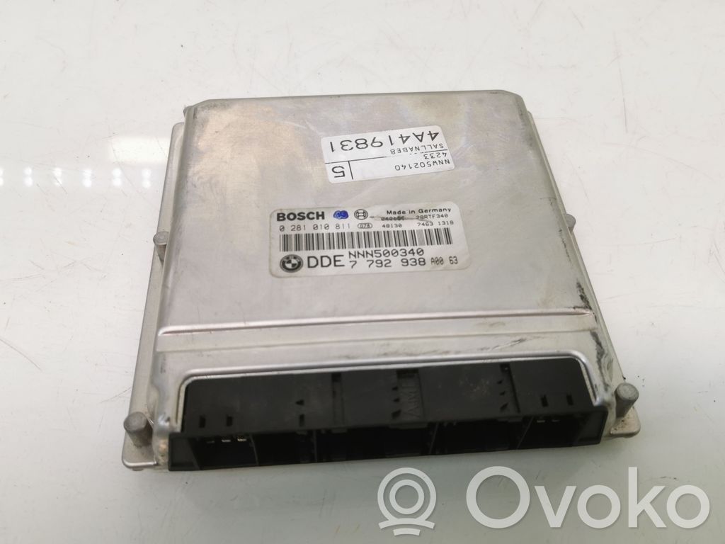 Engine control unit/module   NNN500340,7792938,0281010811,28RTF340,74631318