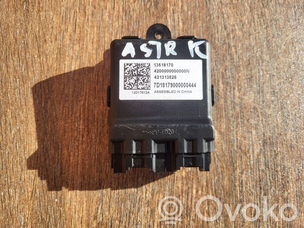 Opel Astra K Relais de chauffage de siège 