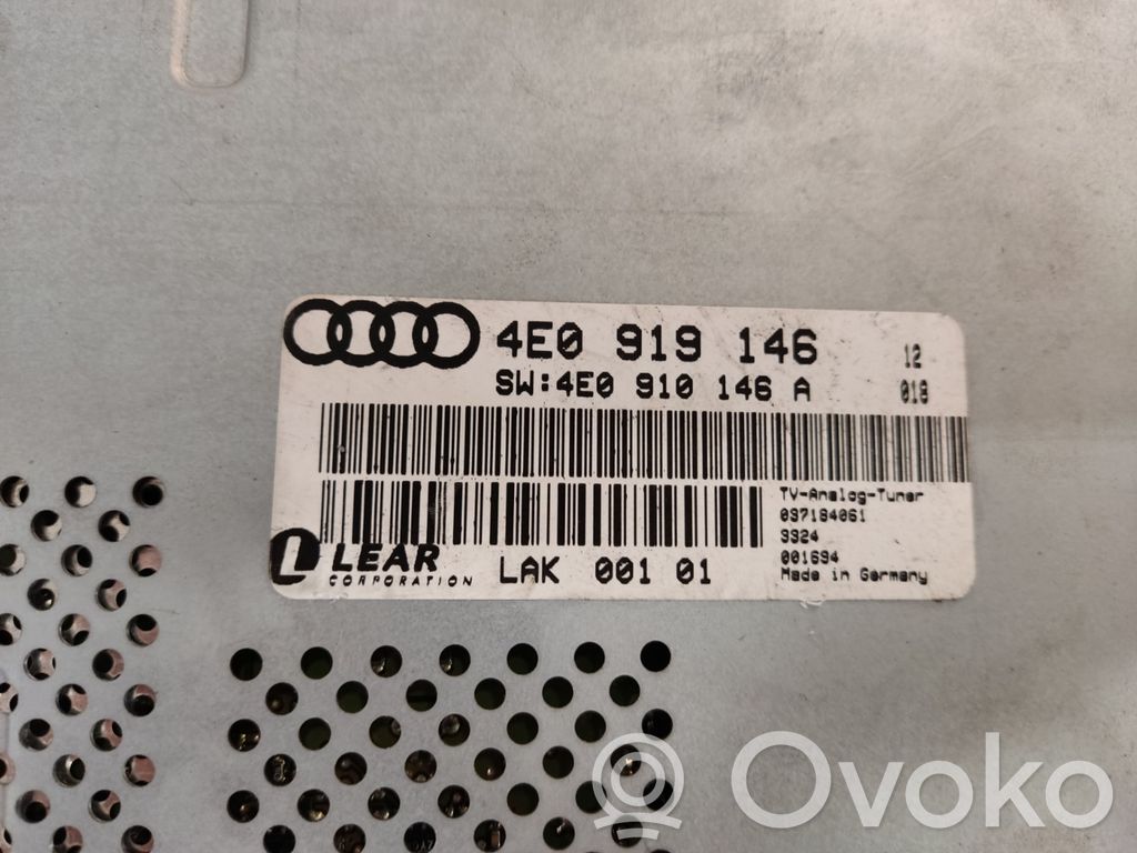 Audi A8 S8 D3 4E Video control module 