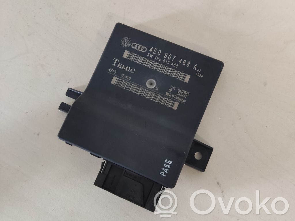 Audi A8 S8 D3 4E Gateway control module 