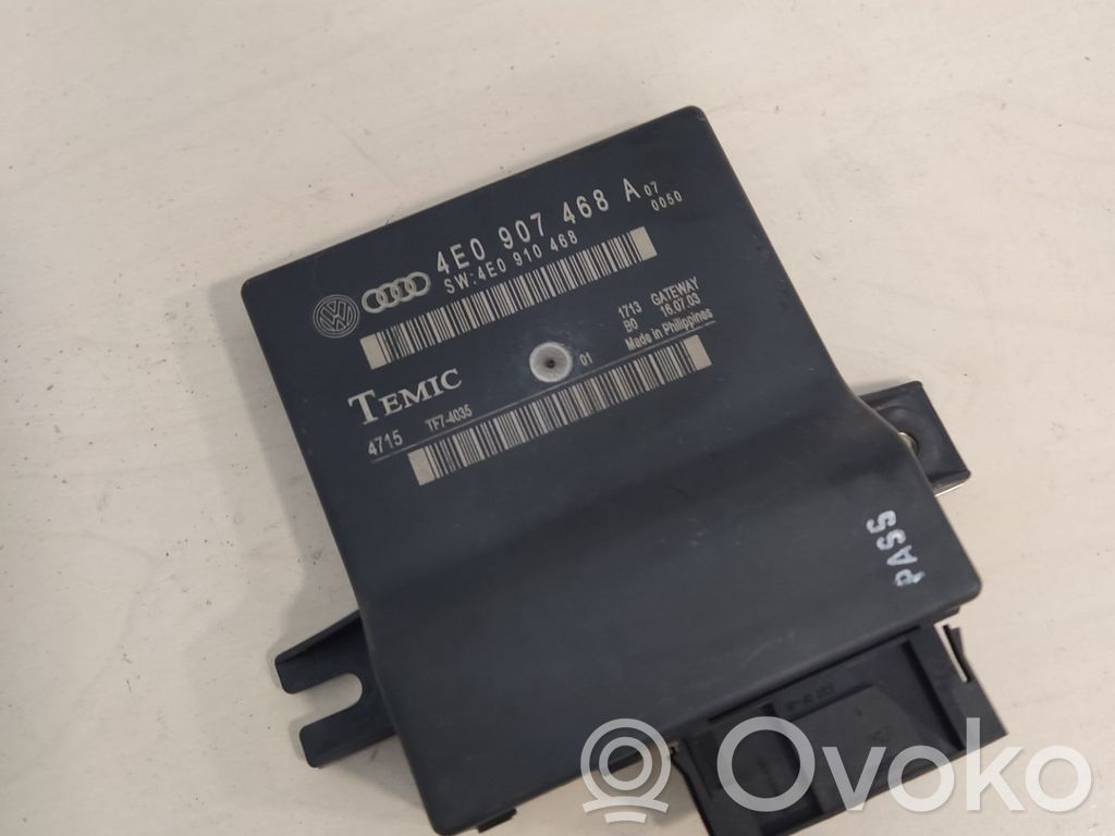 Audi A8 S8 D3 4E Gateway control module 