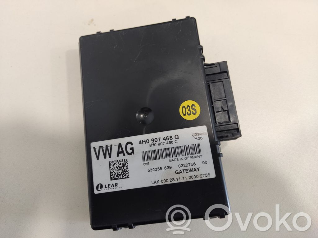 Audi A8 S8 D4 4H Gateway control module 