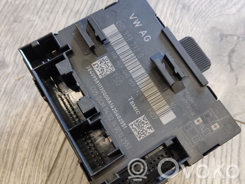 Audi A8 S8 D4 4H Door control unit/module 